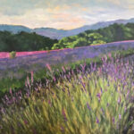 A David Gates acrylic, Tuscan Harvest, Lavender Color